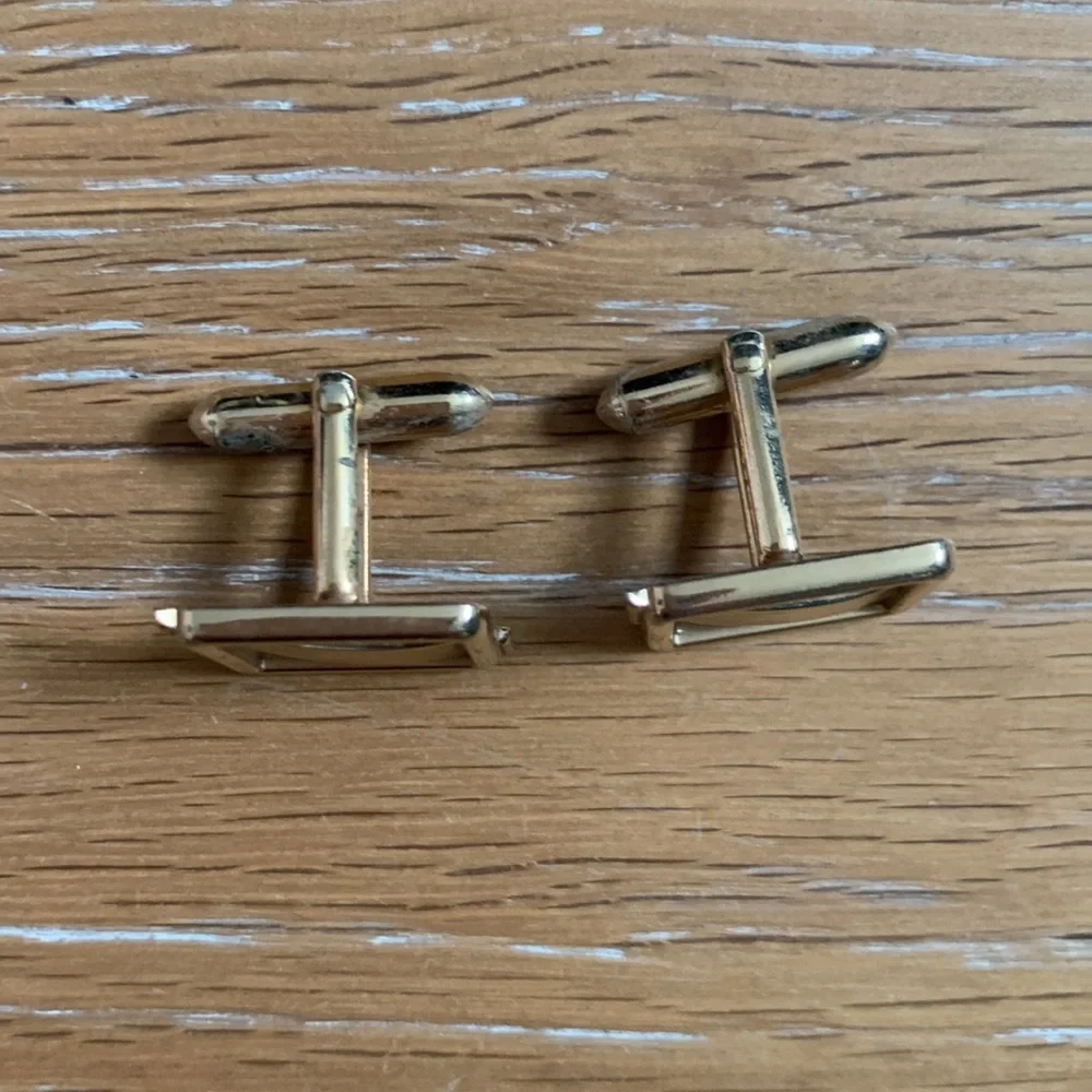 Swank gold cuff links